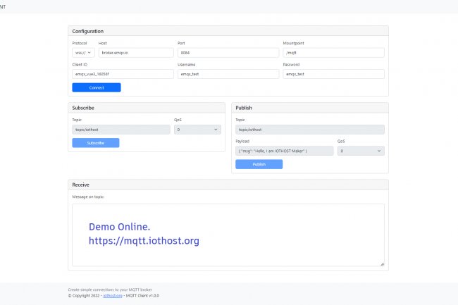 CLIENTE MQTT HECHO CON VUE 3